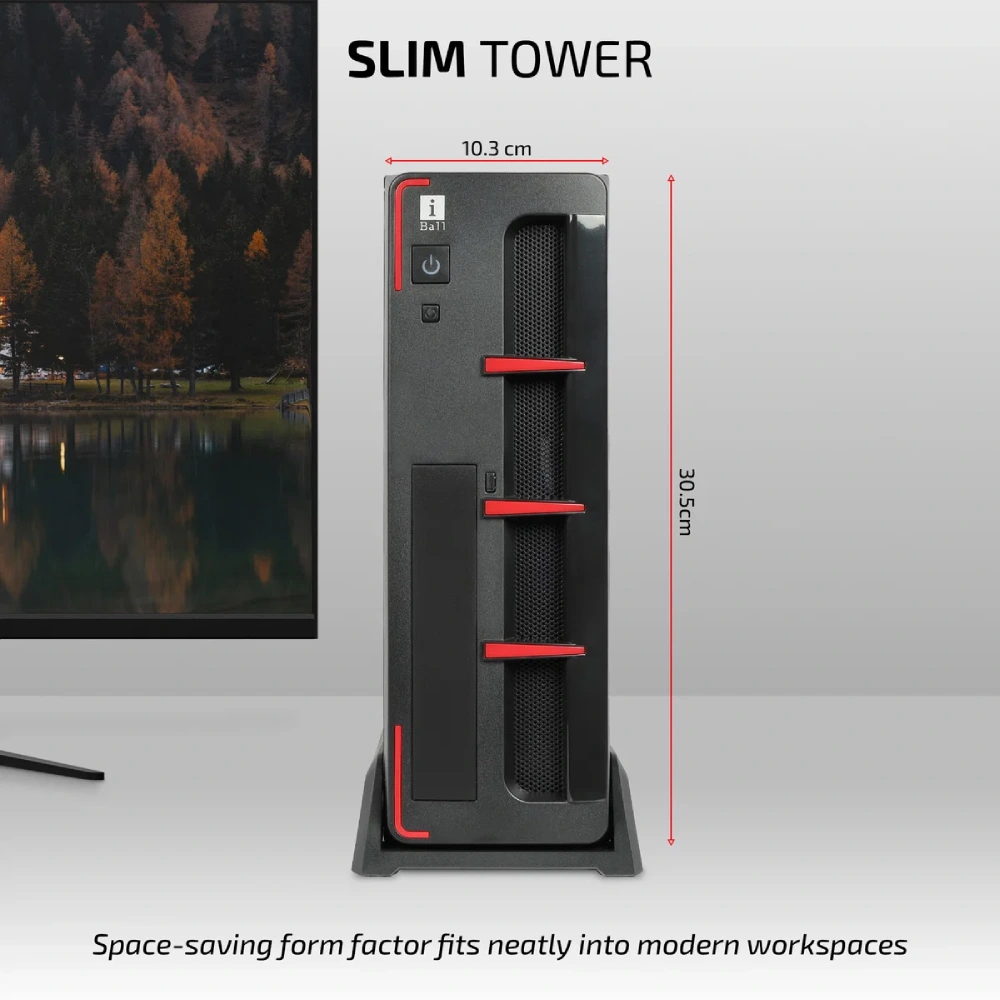 Iball Cabinet With Smps MS80 Slim view 4